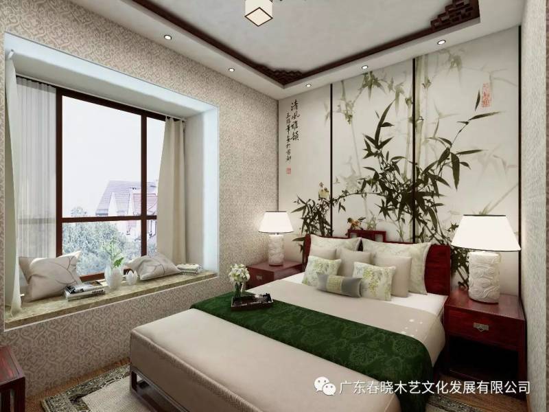 現(xiàn)代居室中的禪風意境 ——萬科尚城凈面積88m2復式紅木家具全屋定制案例賞析(圖7)